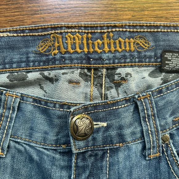 Vintage Men’s AFFLICTION Denim Killers Jeans - Picture 5 of 8